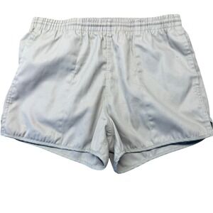Vintage Woolrich 1026 Natural Khaki Shorts Mens Medium Elastic Waist Made Taiwan